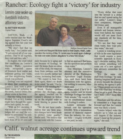 2014 Capital Press Joe and Mitzy